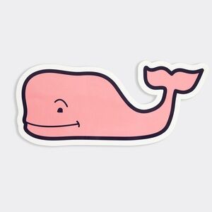Vineyard Vines Pink Whale Logo Sticker 🐳